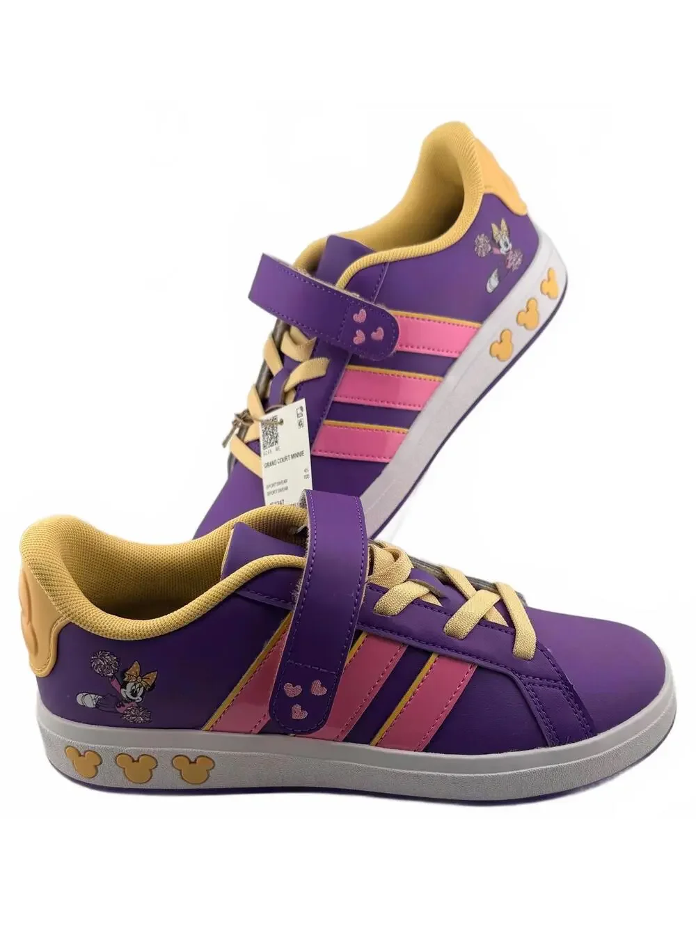 adidas Disney Purple Pink Kids Sneakers Size 5 Comfortable Fit‎